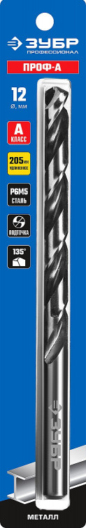 Сверло ЗУБР 29624-12