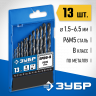 Набор сверел Зубр 29621-H13