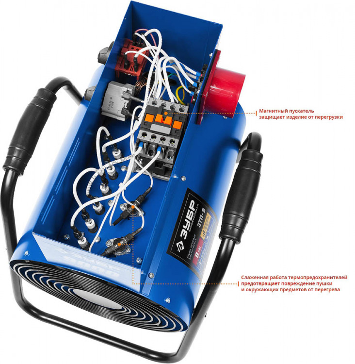 Тепловая пушка электрическая ЗУБР ЗТП-9