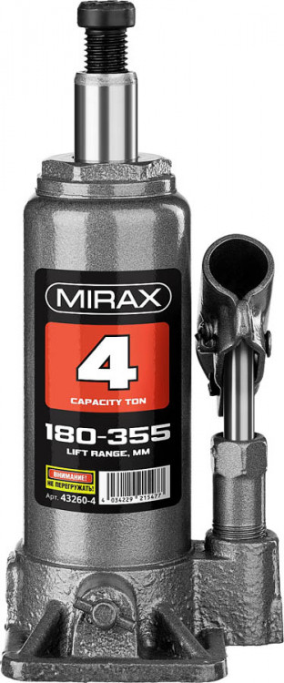 Домкрат гидравлический бутылочный MIRAX 43260-4