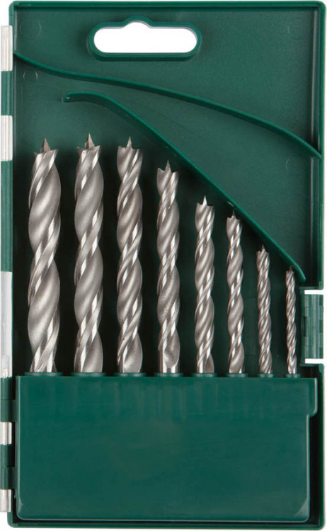 Набор спиральных сверл по дереву KRAFTOOL 29400-H8