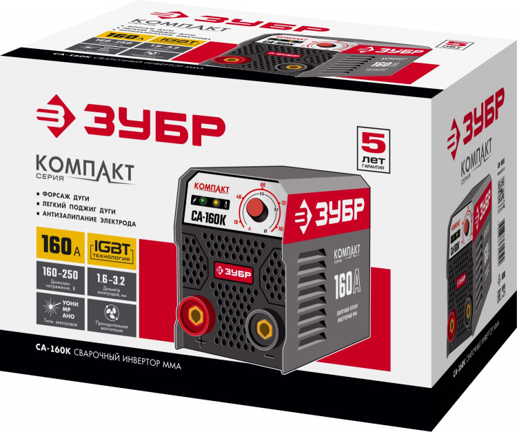 Сварочный инвертор ЗУБР СА-160К