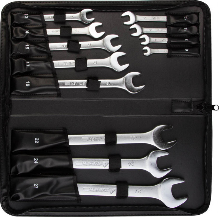 Набор комбинированных гаечных ключей STAER 2-271257-H12