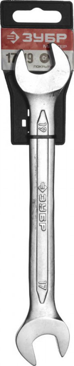 Рожковый ключ ЗУБР 27010-17-19