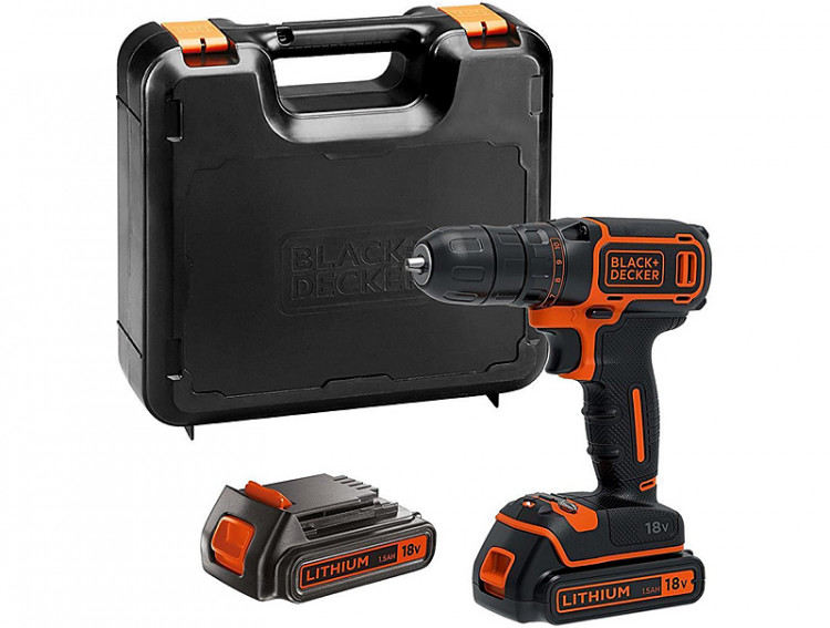 Аккумуляторная дрель-шуруповерт BLACK&DECKER BDCDC18KB