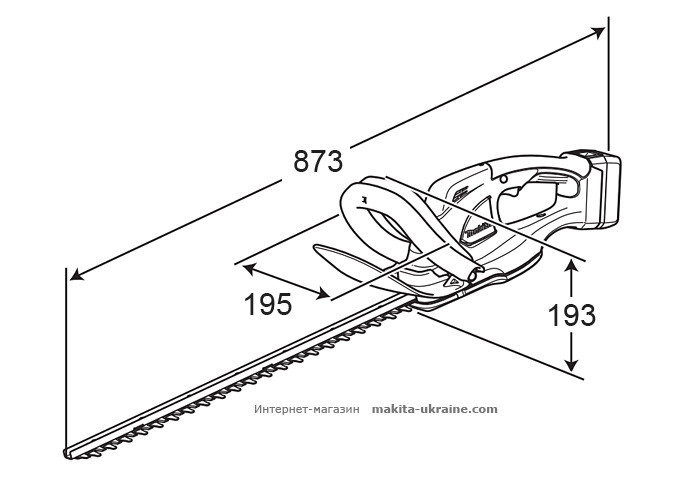 Аккумуляторный кусторез MAKITA BUH483Z