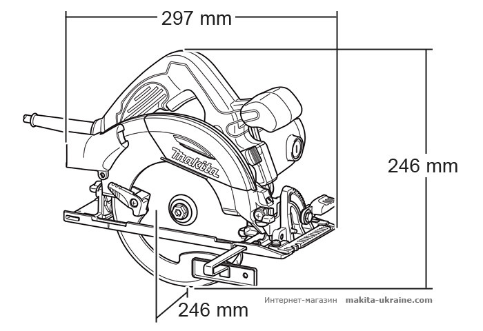 Дисковая пила MAKITA HS6100