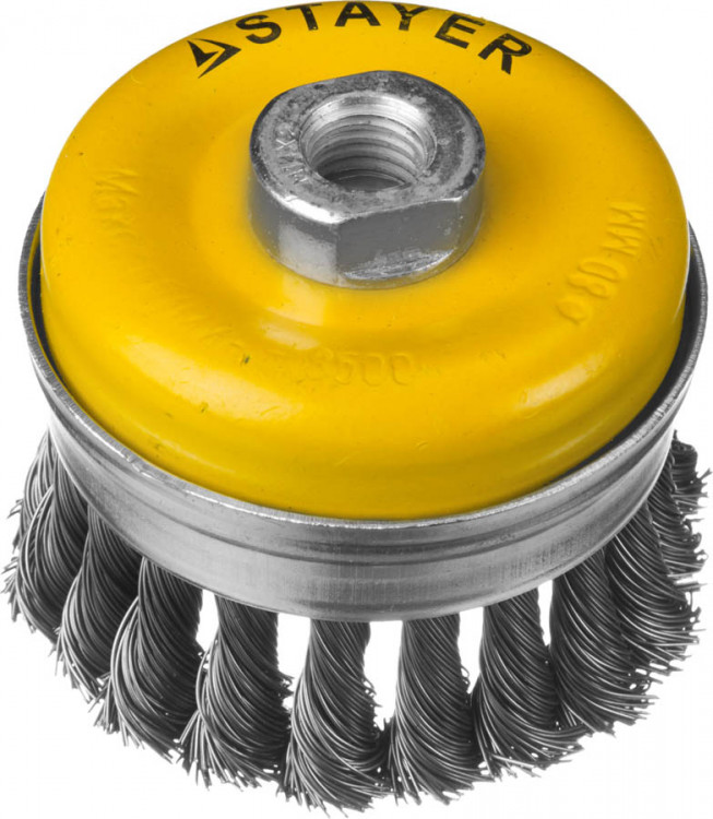 Щетка крацовка чашечная для УШМ STAYER 35137-080