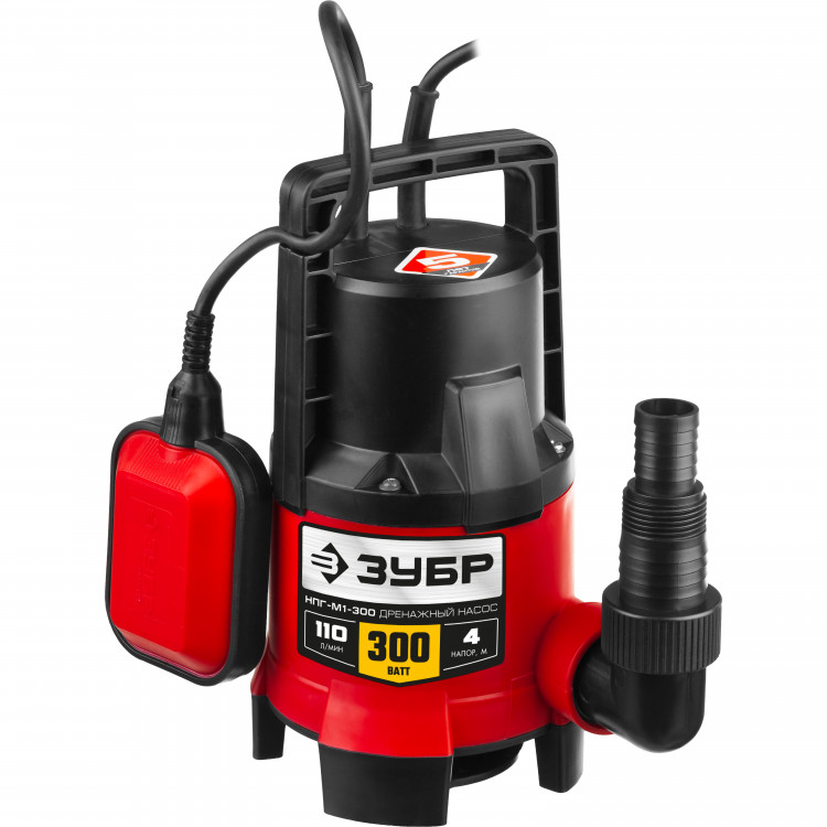 Насос дренажный ЗУБР НПГ-М1-300