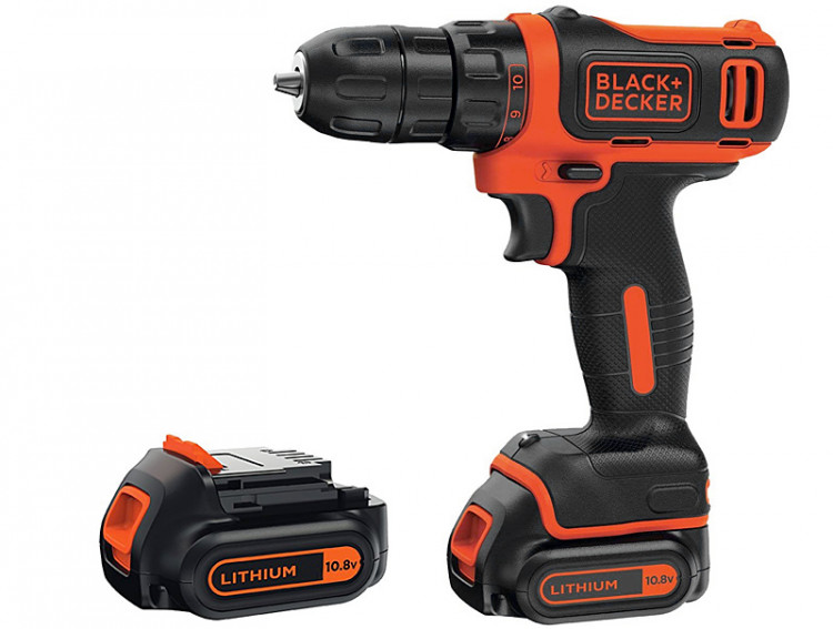 Аккумуляторная дрель-шуруповерт BLACK&DECKER BDCDD12B