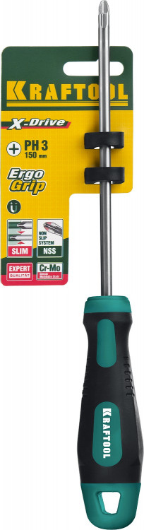 Отвертка KRAFTOOL «X-Drive» 250072-3-150