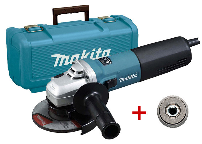 Болгарка (УШМ) MAKITA 9565CVR + кейс 824806-0 + быстрозажимная гайка
