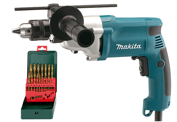 Дрель MAKITA DP4010 + набор сверл