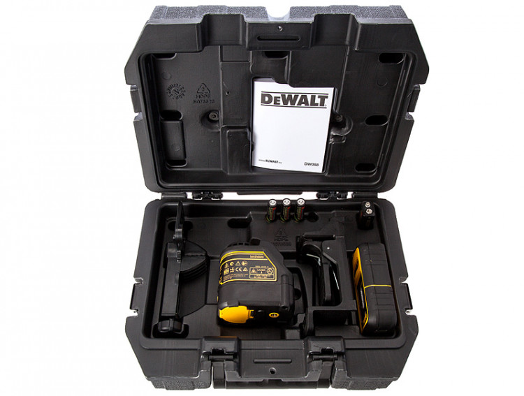 Лазер самовыравнивающийся 2-х плоскостной DeWALT DW088KD