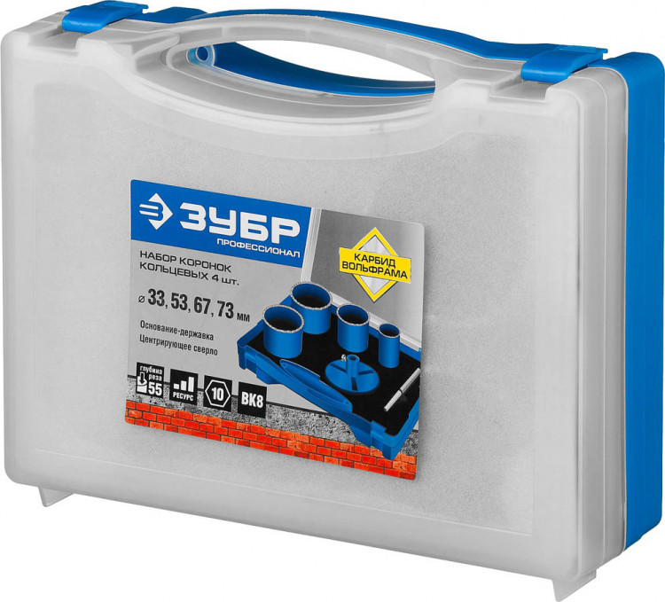 Набор буровых коронок с твердосплавным напылением ЗУБР 33350-H6_z01