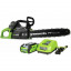 Цепная пила аккумуляторная GreenWorks GD40CS15K6