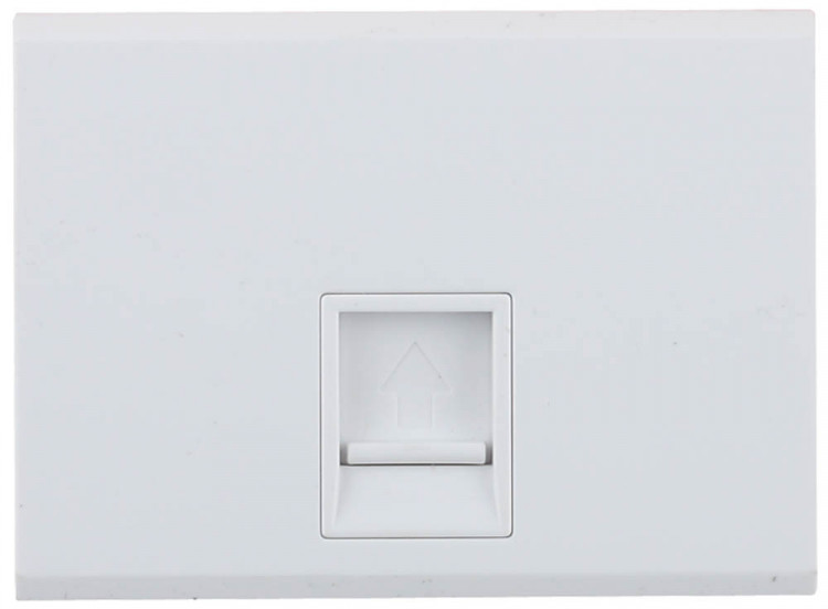 Одинарная компьютерная розетка СВЕТОЗАР ЭФФЕКТ SV-54419-W