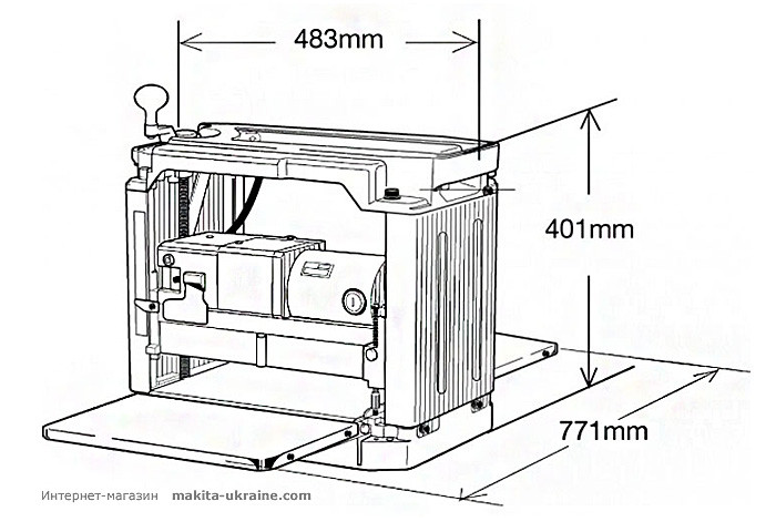 Рейсмус MAKITA 2012NB + комплект ножей 793346-8 в подарок!