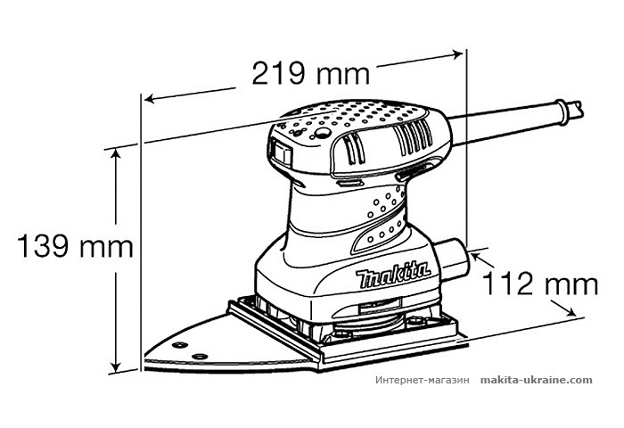 Вибрационная шлифмашина MAKITA BO4565
