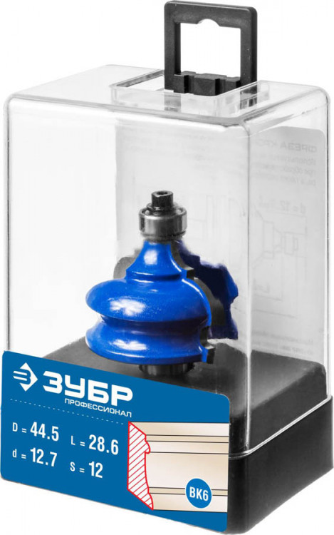 Фреза кромочная фигурная №4 ЗУБР 28715-44.5