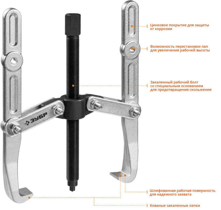 Съемник подшипников ЗУБР 43316-275