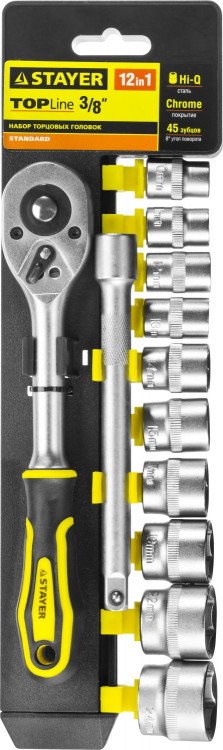 Набор инструментов торцовые головки STAYER 27752-H12