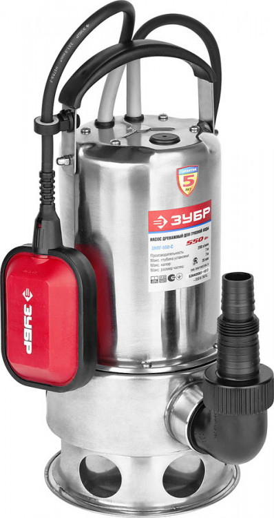 Насос дренажный погружной ЗУБР ЗНПГ-550-С