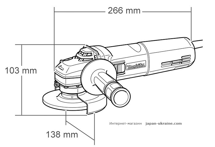 Болгарка (УШМ) MAKITA GA5030 + кейс 824806-0