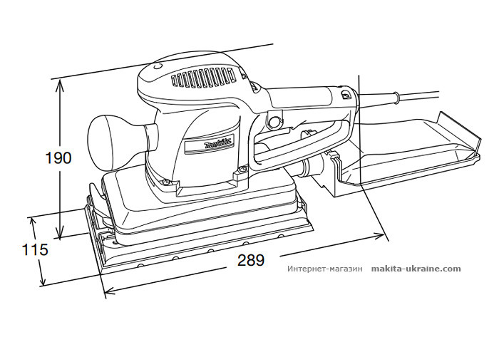 Вибрационная шлифмашина MAKITA BO4900V