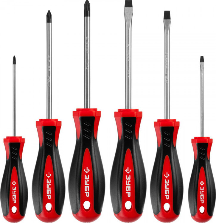 Набор отверток слесарных с магнитным наконечником ЗУБР 25066