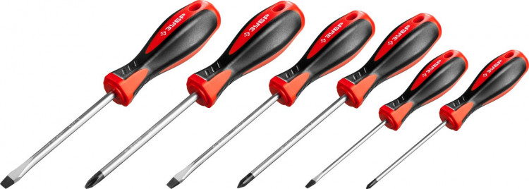Набор отверток слесарных с магнитным наконечником ЗУБР 25066