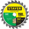 Диск пильный по дереву STAYER FAST 3680-190-20-24_z01