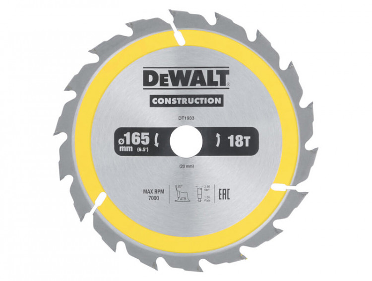 Пильный диск Construction DeWALT DT1933