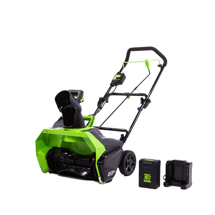 Снегоуборщик аккумуляторный Greenworks GD60STK4 60V c АКБ 4АЧ и ЗУ