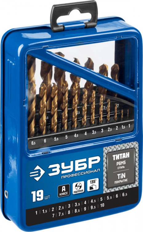 Набор сверел Зубр 29617-H19_z01