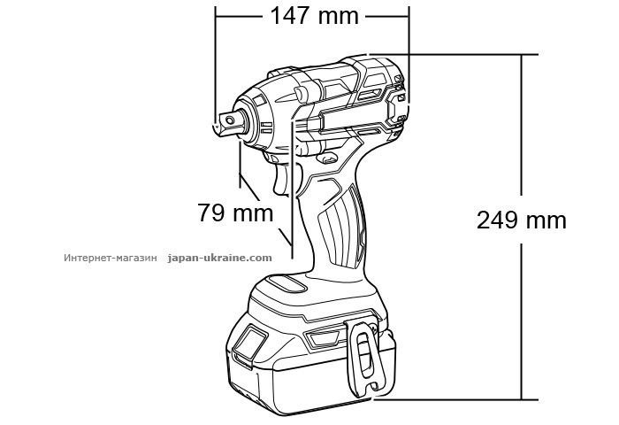 Аккумуляторный ударный гайковерт MAKITA DTW281RFE