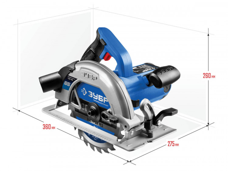 Циркулярная пила ЗУБР ПДП-65