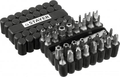 Набор бит STAYER 26084-H33