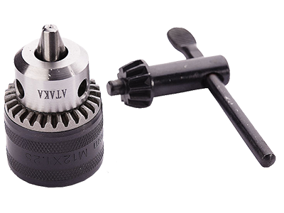 Патрон №10 1,5-10мм 1/2 с ключом стандарт Атака