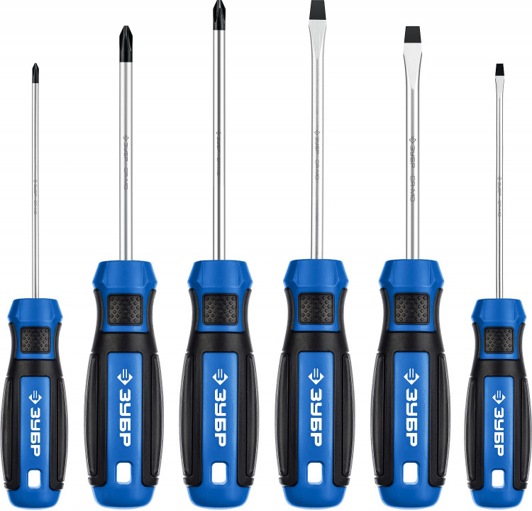 Отвертки профессиональные с магнитным наконечником ЗУБР 25239