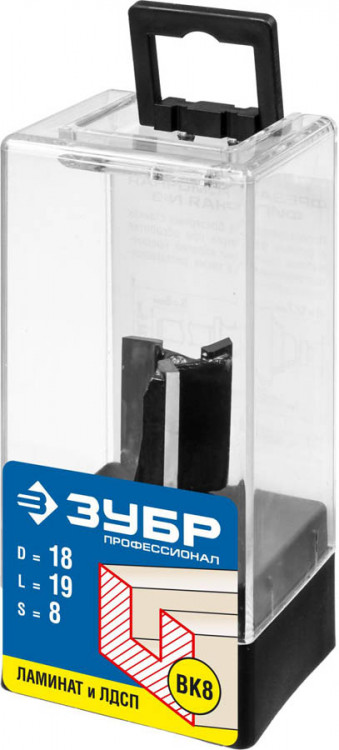 Фреза пазовая прямая ЗУБР 28780-18-19