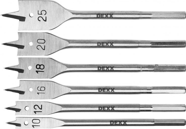 Набор перовых сверл по дереву DEXX 2945-H6