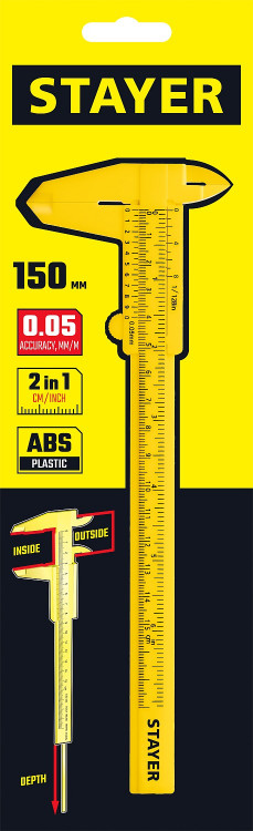 Штангенциркуль пластмассовый STAYER STANDARD 3440_z02