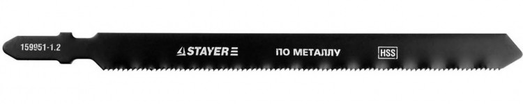 Полотна STAYER 159951-1.2_z01 применяются на электрическом лобзике для резки металлических деталей. Обладают увеличенным рабочим ресурсом и имеют повышенную стойкость к излому. Изготовлены на полностью автоматизированных производственных линиях с применен