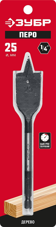 Сверло по дереву перовое ЗУБР 29505-25_z01