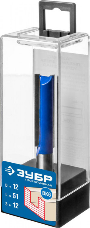 Фреза пазовая прямая ЗУБР 28754-12-51