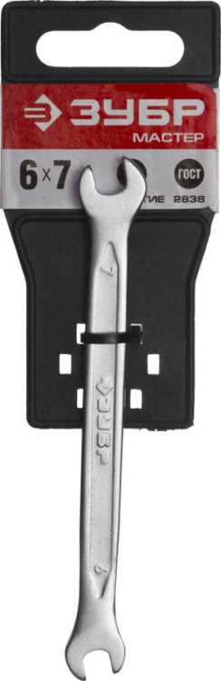 Рожковый ключ ЗУБР 27010-06-07
