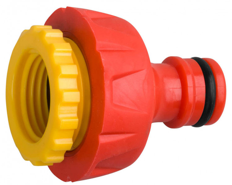 Адаптер Grinda 8-426405 применяется в качестве переходника между соединителем и водопроводной трубой или краном с внешней резьбой 1/2”