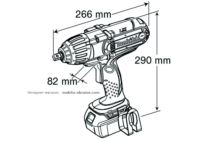 Аккумуляторный ударный гайковерт MAKITA DTW450RFJ