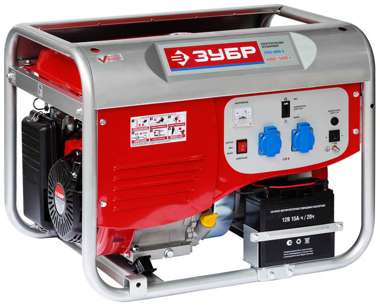 Бензиновый электрогенератор ЗУБР ЗЭСБ-4000-Э